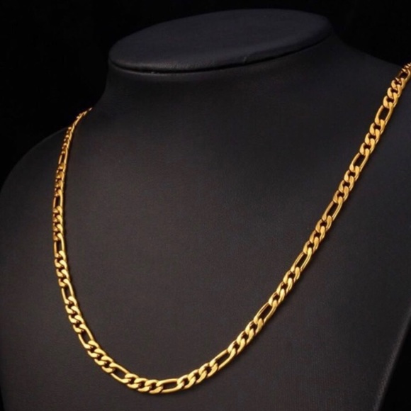 New 18K Real Yellow Gold Plated Chain/ Necklace - Picture 2 of 5